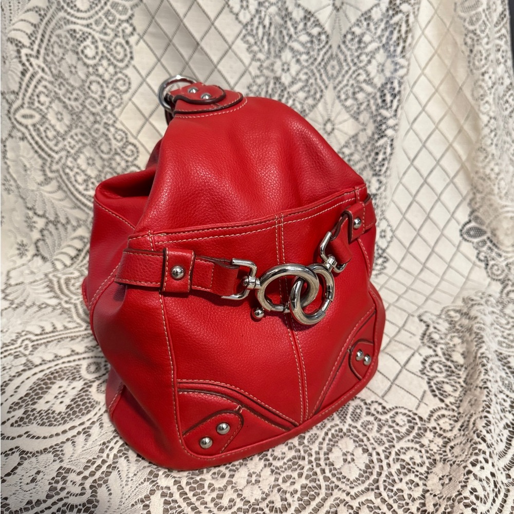 Nine West Red Leather Backpack